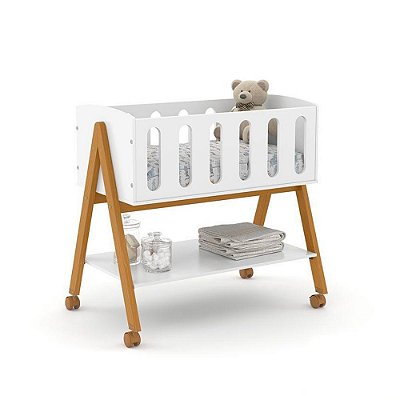 Mini Berço Sissi Matic 61360 Branco Eco Wood
