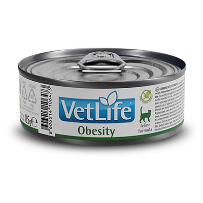Vet Life Obesity Ração Úmida p/ Gatos 85g - 1 un