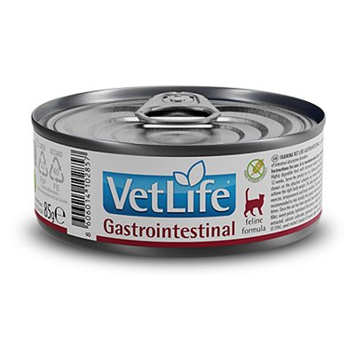 Vet Life Gastrointestinal Ração Úmida p/ Gatos 85g - 1 un