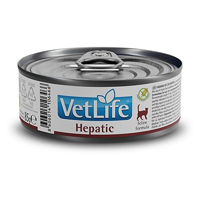 Vet Life Hepatic Ração Úmida p/ Gatos 85g - 1 un