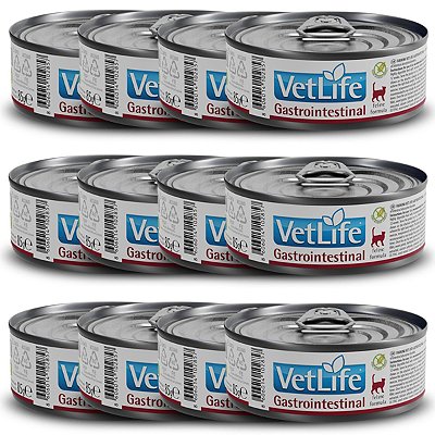Vet Life Gastrointestinal Ração Úmida p/ Gatos 85g - 1 un