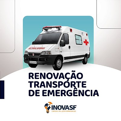 Curso online de Renovação Transporte De Emergência