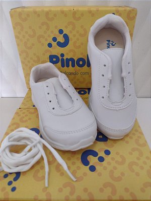 Tênis Rafa Escolar com cadarço - Branco