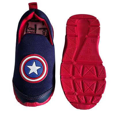 Tênis Sem cadarço - Calce fácil - Capitão América