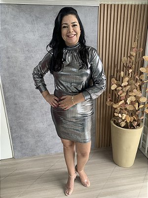 Vestido Prateado Erica