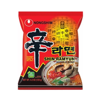 LÁMEN SHIN RAMYUN PICANTE CARNE COM LEGUMES NONGSHIM 100G