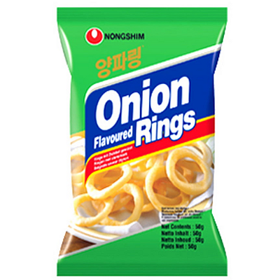 ONION RINGS SALGADINHO SABOR CEBOLA NONGSHIM 50G