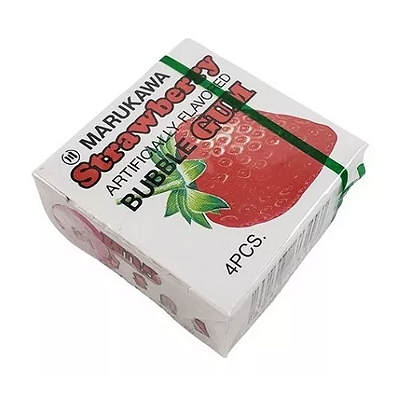 Chiclete de Morango Japonês Marukawa 5,4g