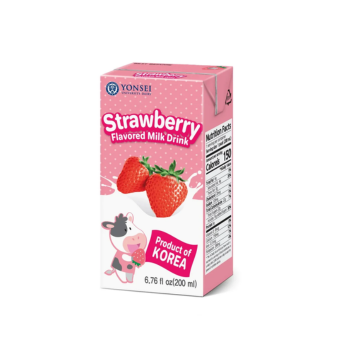 Leite de Morango Strawberry Flavored Milk Drink Yonsei 190ml