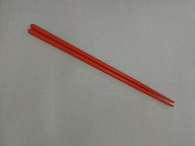 Hashi Pauzinho Hexagonal em Fibra de Vidro Laranja 24cm (Par)