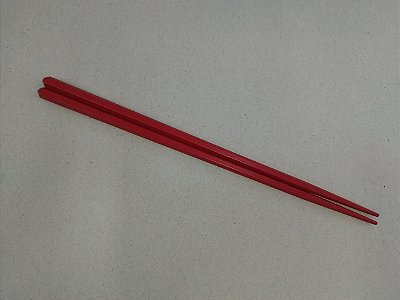 Hashi Pauzinho Hexagonal em Fibra de Vidro Vermelho 24cm (Par)