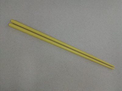Hashi Pauzinho Octognal em Fibra de Vidro Amarelo 24cm (Par)
