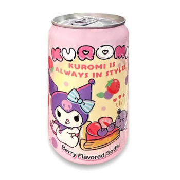 BEBIDA GASEIFICADA FRUTAS VERMELHAS KUROMI LATA ROSA AMANDIER - 330ML