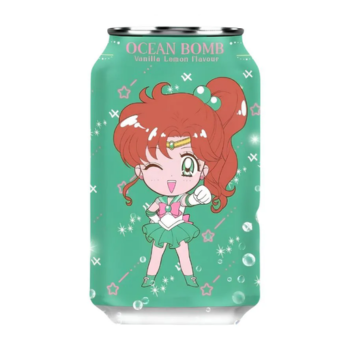 BEBIDA GASEIFICADA BAUNILHA E LIMÃO SAILOR MOON JUPITER OCEAN BOMB - 330ML
