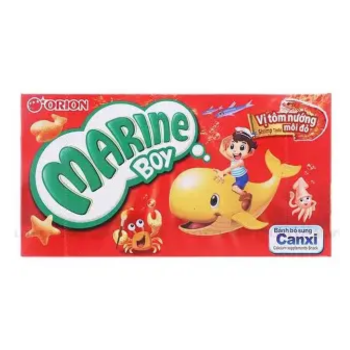 BISCOITO MARINE BOY ASSADO SABOR CAMARÃO ORION 30G