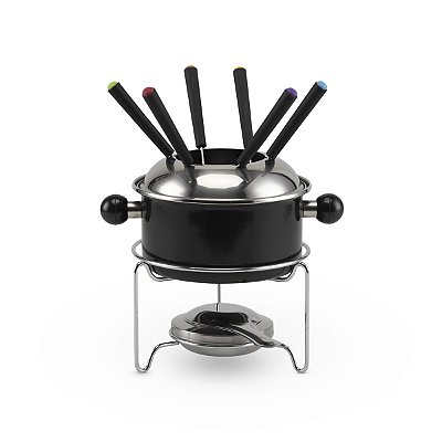 Conjunto Fondue 10 Peças Inox 1,1 L Esmaltado