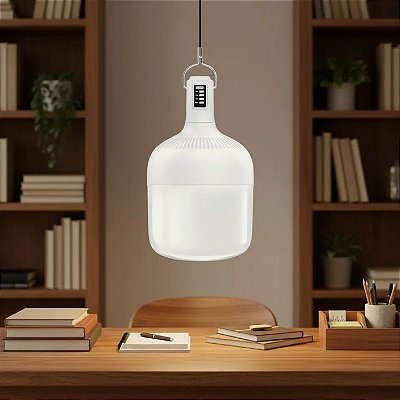 Lâmpada de LED com bateria recarregável
