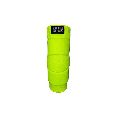 Joelheira Premium Para Goleiro AM Sports - Amarelo Fluor