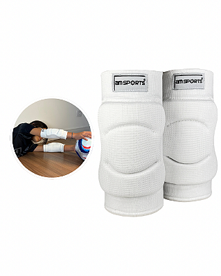 Cotoveleira Infantil Para Goleiro AM Sports - Branco