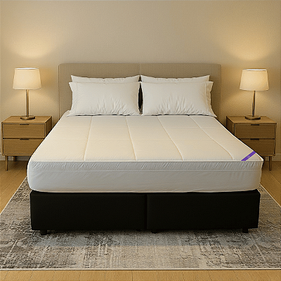 Pillow Top Queen Espuma Hiper Soft Plus Com Lençol 158x200 - Coforto Feito Para Durar - Branco
