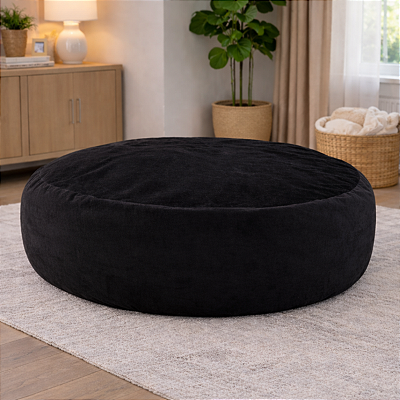 Puff Gigante Almofadão Com Enchimento 140x40cm Varanda Sala Decoração Toque Suave e Aconchegante