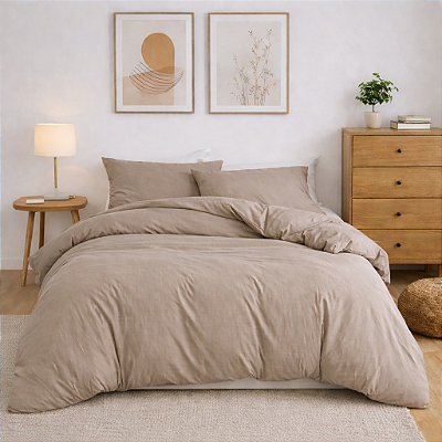 Capa Edredom Duvet Casal com Ziper e amarração interna 400 fios