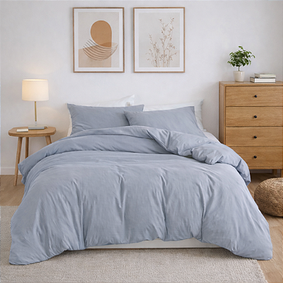 Capa Edredom Duvet King com Ziper e amarração interna 400 fios