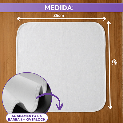 Kit 12 Guardanapos Tecido Oxford Com Barra Overlook Ideal Para Festas 35x35cm