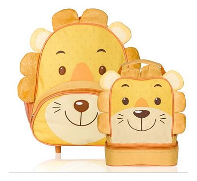 Kit Mochila Rodinha Pets +lancheira Térmica Escolar Promoção