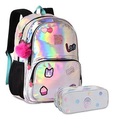 Kit Mochila Rebecca Bombon Rb + Estojo Academie