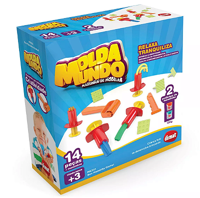 Box Massinha 14 peças + massinhas - Dismat