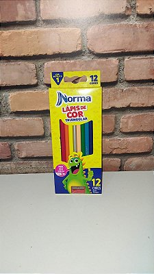 Lápis de Cor Triangular 12 cores - Norma