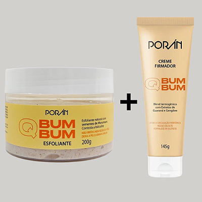 Kit Q BumBum Póran (Esfoliante + Creme Firmador)
