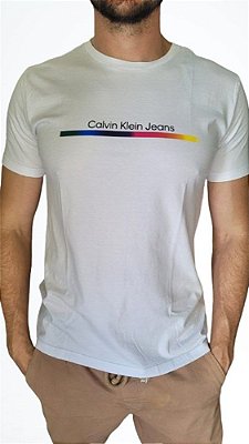 Camiseta Masculina Calvin Klein Palito Pride