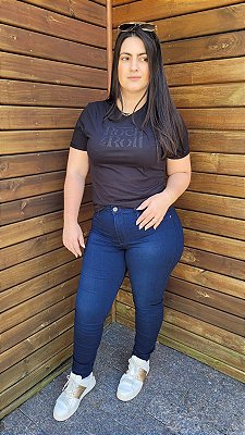 Camiseta Feminina CK Manga Curta Rock CF4OC01BC957