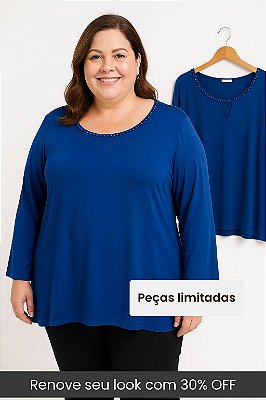Blusa Manga Longa Feminina Plus Size Ref 34243631