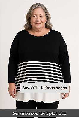 Blusa Feminina Manga Longa Plus Size Ref 6153486