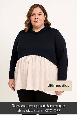 Blusa Feminina Manga Longa Plus Size S00694