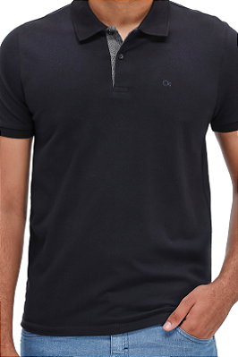 Polo Manga Curta Slim Essencial Ogochi 007001001