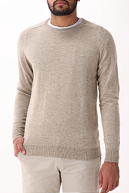 Blusa Tricot Casual Slim Manga Martelo Ogochi 005534013