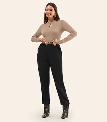 Blusa Feminina Manga Longa Em Ribana Rovitex 6175705