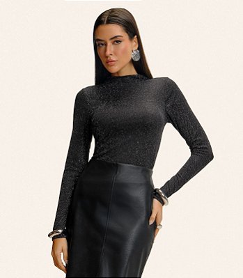 Blusa Feminina Manga Longa Shine e15902