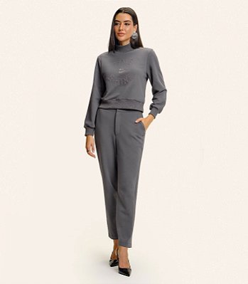 Calça Cenoura Piquet Verona  E15963