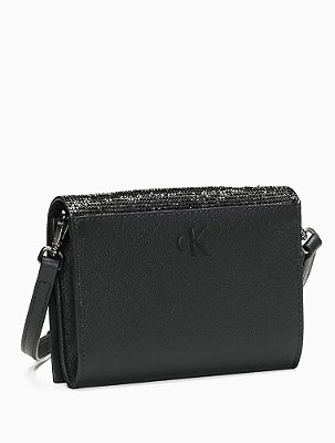 Bolsa Feminina Pequena Manta Hotfix Calvin Klein Jeans Preto