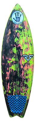 Prancha De Surf model rosa wave pool shape Rafinha 5'7'' - 31,5  L - EPS  Usada