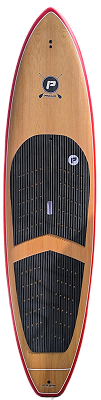 Prancha Stand Up (SUP) Pro Ilha Tamanho  11' - 220 L  Eps-Wood Nova - Borda cor Vermelho