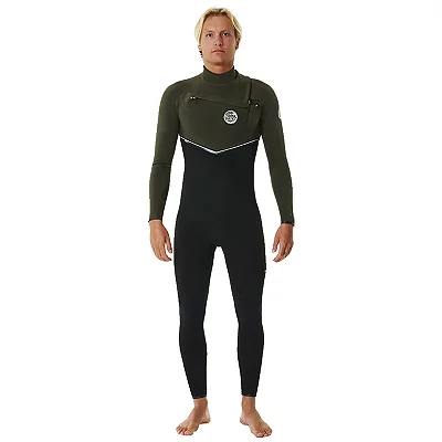 Long John Rip Curl E Bomb 3/2mm Chest Zip Dark Olive