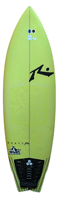 Prancha de Surf Rusty modelo Heckler 5'7" 26Lts  PU Usada