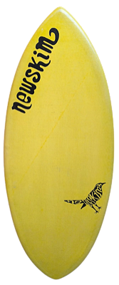 Prancha de Skimboard Newskim Híbrido M - Amarelo