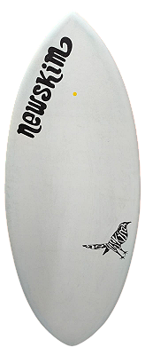 Prancha de Skimboard Newskim Híbrido M - Branco